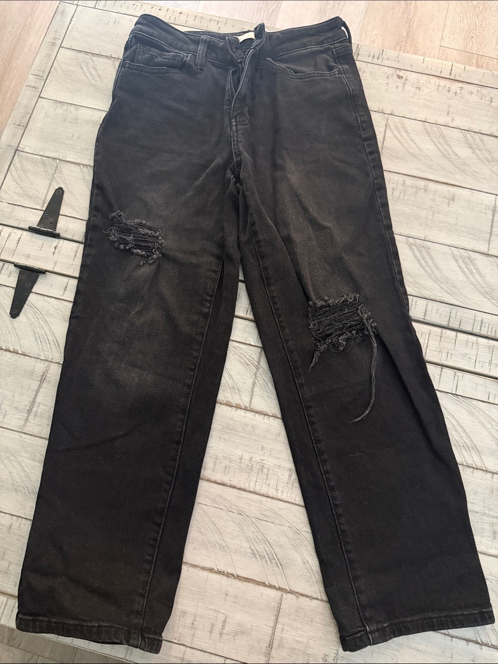 SO Black High-Rise Straight Jeans